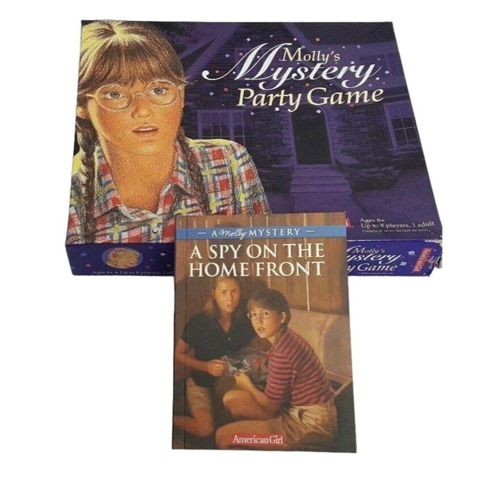 American Girl Lot Novel Spy On The Home Front Mystery Party Game Complete